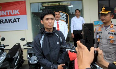 Hati-Riang-Korban-Curanmor-Saat-Polres-Bondowoso-Temukan-dan-Kembalikan-Motor-yang-Hilang