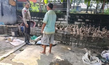 Kapolsek-Tarik-Instruksikan-Patroli-Desa-Sambil-Cek-Program-Ketahanan-Pangan