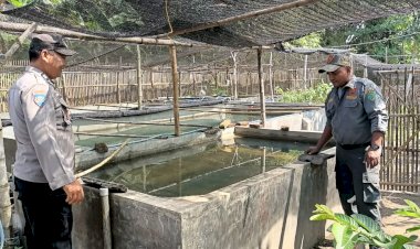 Polsek-Tarik-Lakukan-Patroli-Ketahanan-Pangan-di-Desa-Mergosari