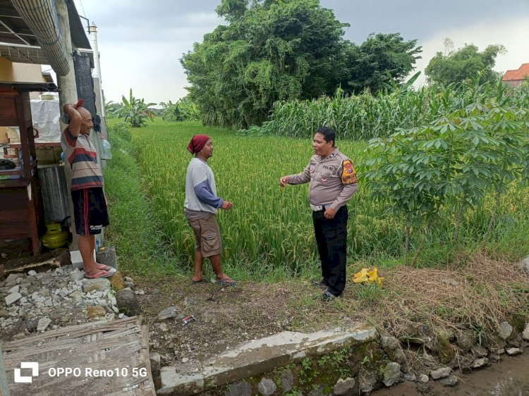 Polresta Sidoarjo | Polsek Sukodono Pantau Program Ketahanan Pangan Desa Jumputrejo