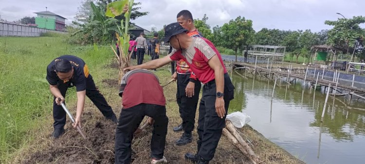 Bhabinkamtibmas Edukasi Ketahanan Pangan