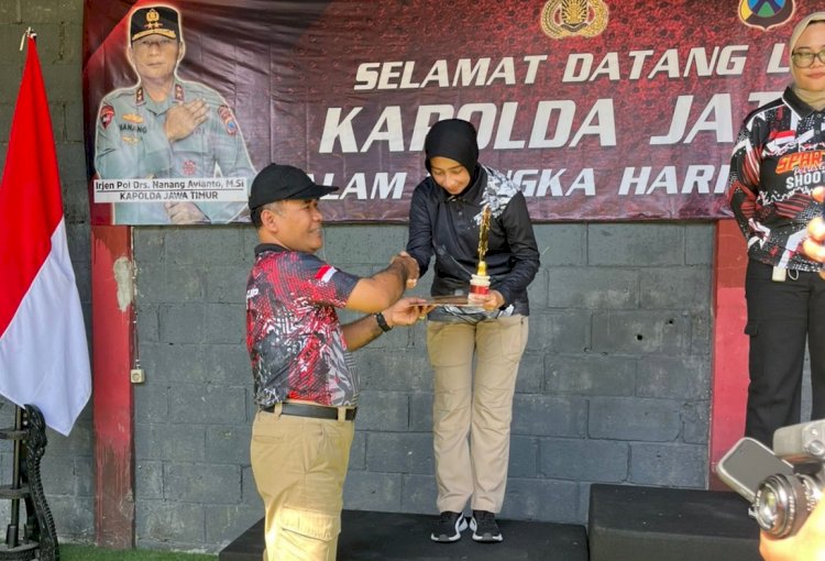 Polwan Polresta Malang Kota Raih Juara Lomba Menembak “Kapolda Jatim Cup 2025”
