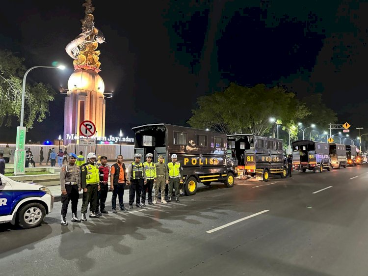 Sinergi TNI-Polri dan Satpol PP, Patroli Bersama Jogo Sidoarjo