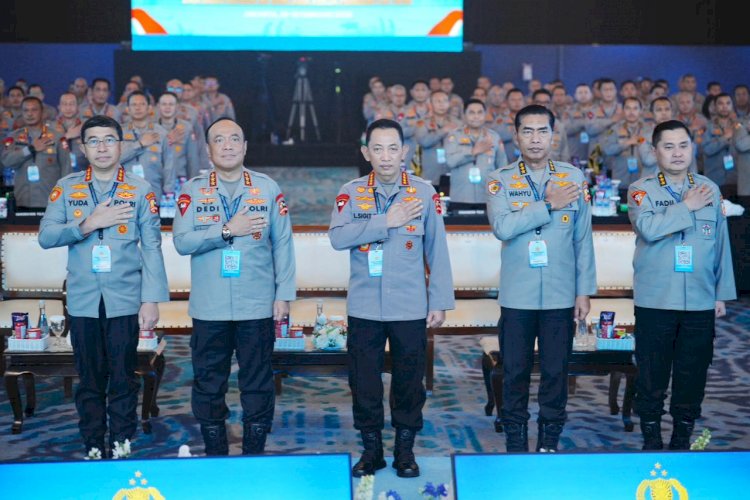 Beri Arahan di Rapim Polri Kapolri Tegaskan Dukung Kawal Penuh Program Pemerintah